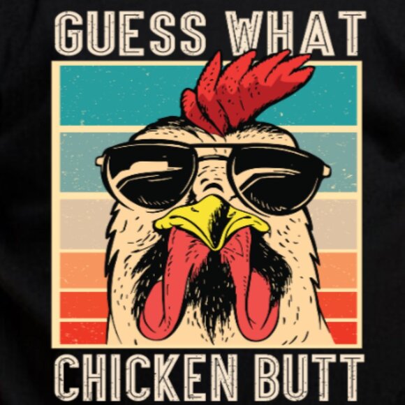 Boy's Guess What Chicken Butt Tee Shirt - Picture 2 of 2